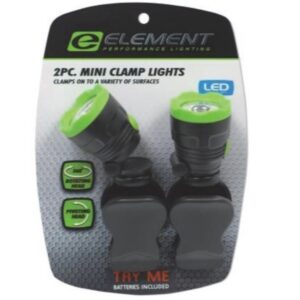 Mini Clamp Lights with Pivot/Swivel Heads (2 pack)