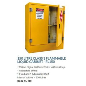 Class 3 Flamamble Liquid Cabinet 150LT